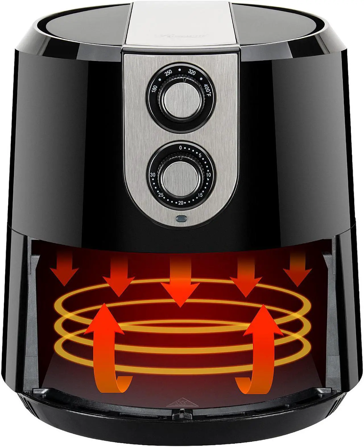 Alt view image 6 of 8 - Rosewill 5.8-Qt XL Air Fryer, Healthy Cooking, Oil-Less, 1800W, 180 to 400 Temperature Range, 30-Minute Timer, Dishwasher Safe - (RHAF-16003V3)