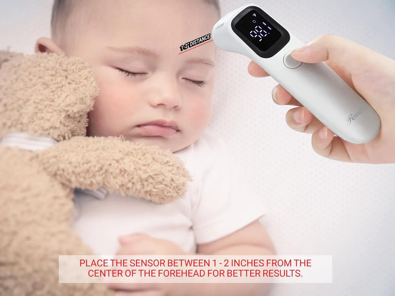 Alt view image 5 of 5 - Rosewill AET-R1D1 Non-Contact Digital Infrared Temperature Gun Thermometer, Accurate Instant Readings, Fever Temperature Measure Tool for All People