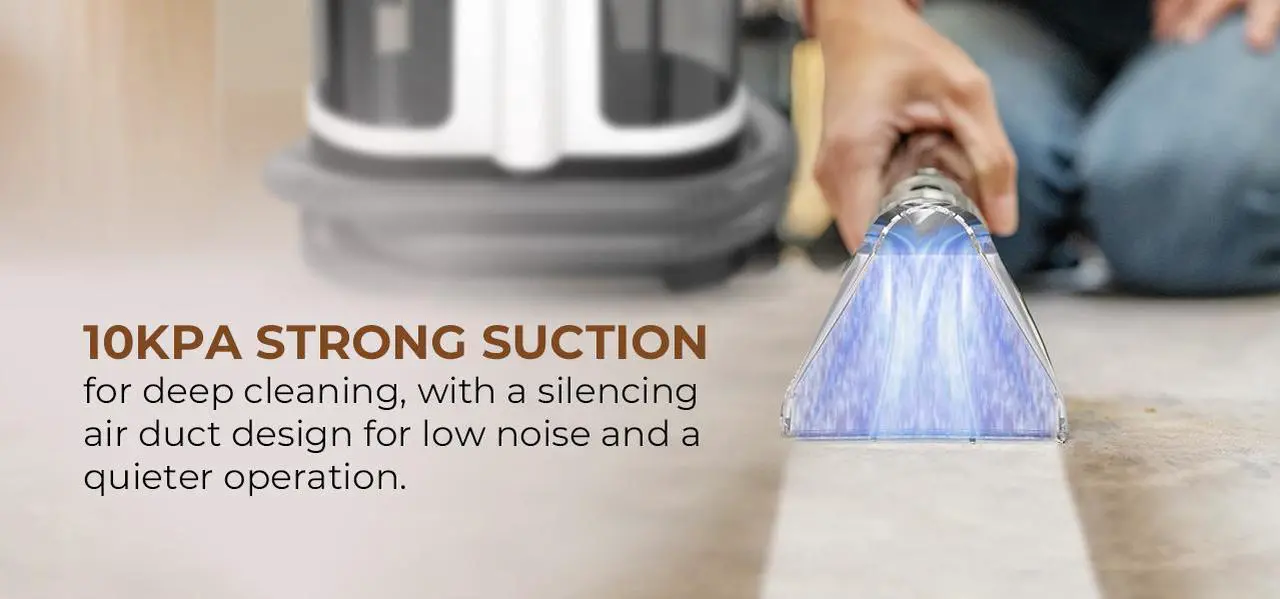 Alt view image 7 of 7 - Rosewill Multi-Purpose Portable Carpet and Upholstery Cleaner, Powerful Suction10 kpa Spot Cleaner ,Car and Auto Detailer, Stain/Spot Remover;  Versatile Use: Carpet, Sofa, Pet Hair Use