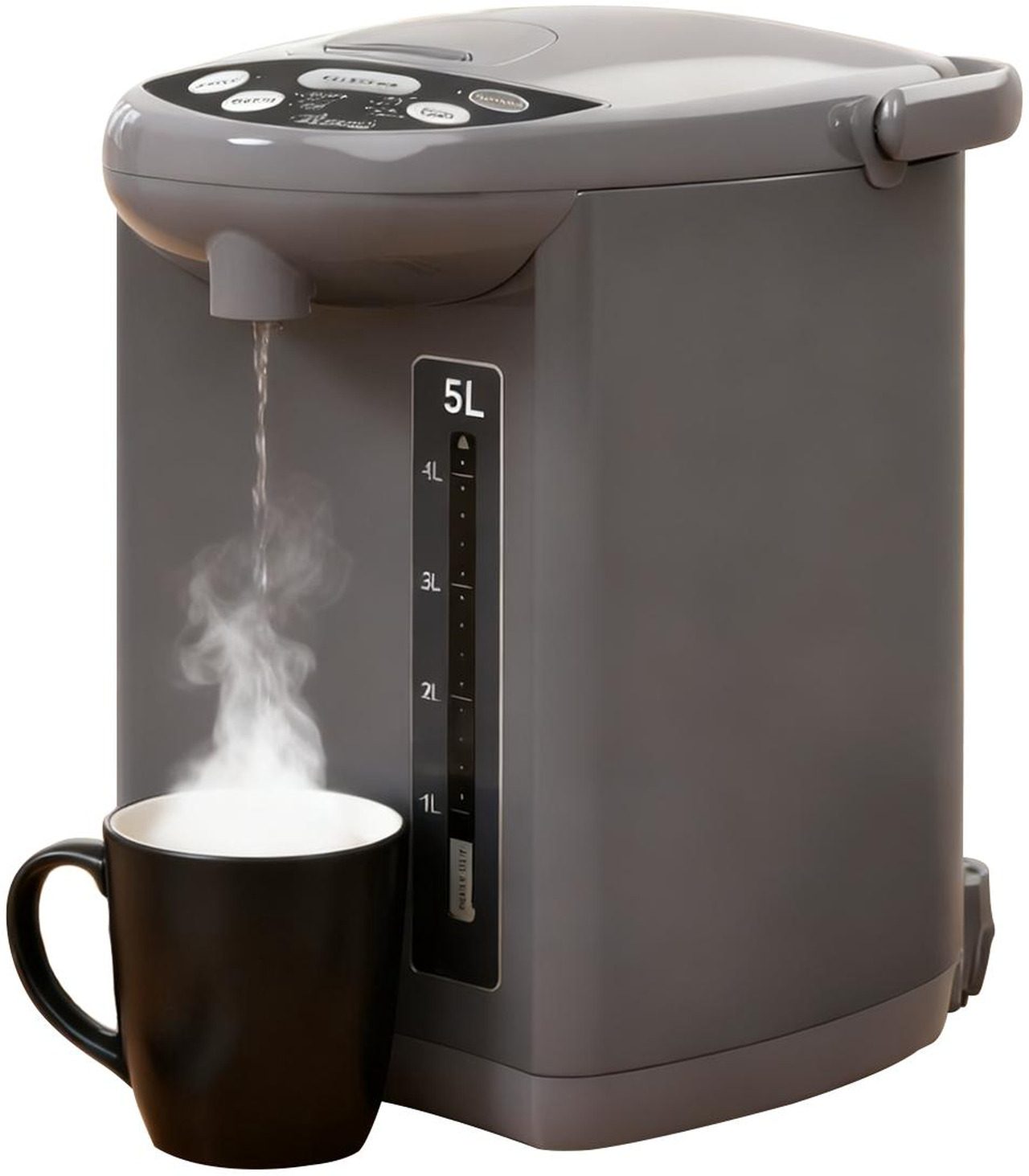 Open Box: Rosewill Electric Hot Water Boiler and Warmer, Hot Water Dispenser with Auto Dispense Function, 5 Temperature Settings, Large Capacity 5.0 L (5.3 QT) - Gray - Newegg.com - Open Box condition - Image 9