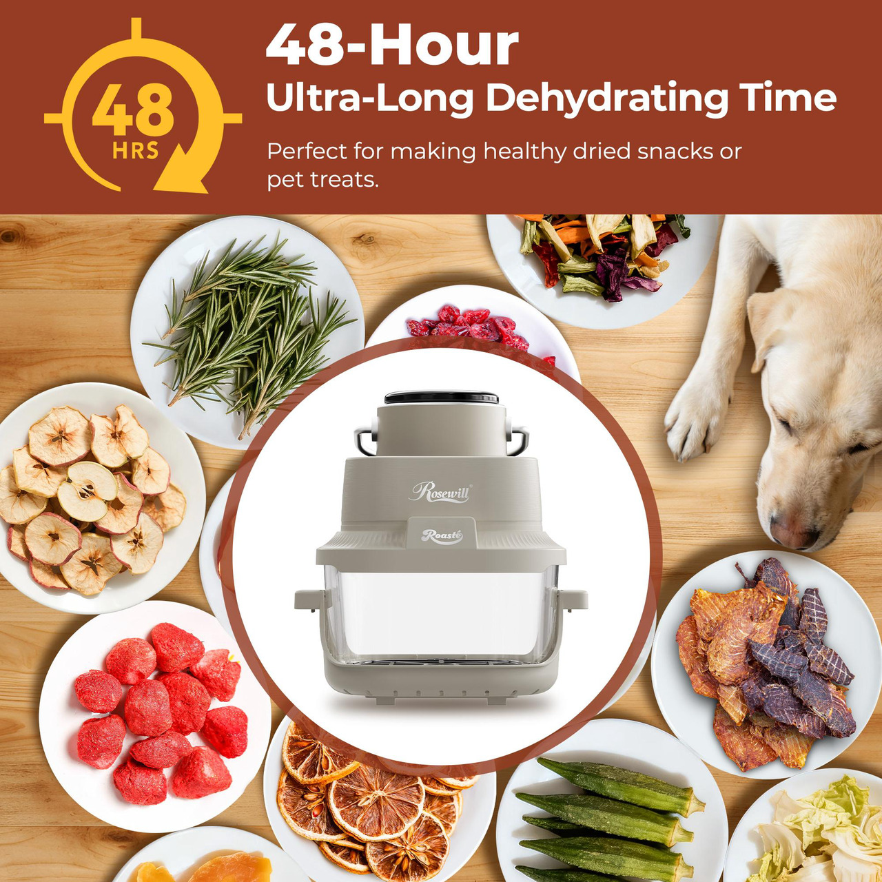 Open Box: Rosewill 8-in-1 Portable Glass Air Fryer, 5.5QT & 1.6QT Dual Transparent Glass Cooking Pot with Storage Lid & Tongs, Compact Smart for Air Fry, Deep Roast, Recrisp, Bake and more - Saturn Gray - Newegg.com - Open Box condition - Image 14