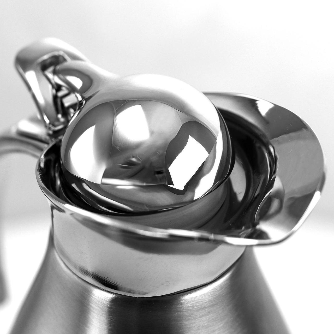 Alt view image 2 of 3 - MegaChef MG-JSUI020 2L Deluxe Stainless Steel Thermal Beverage Carafe for Coffee and Tea