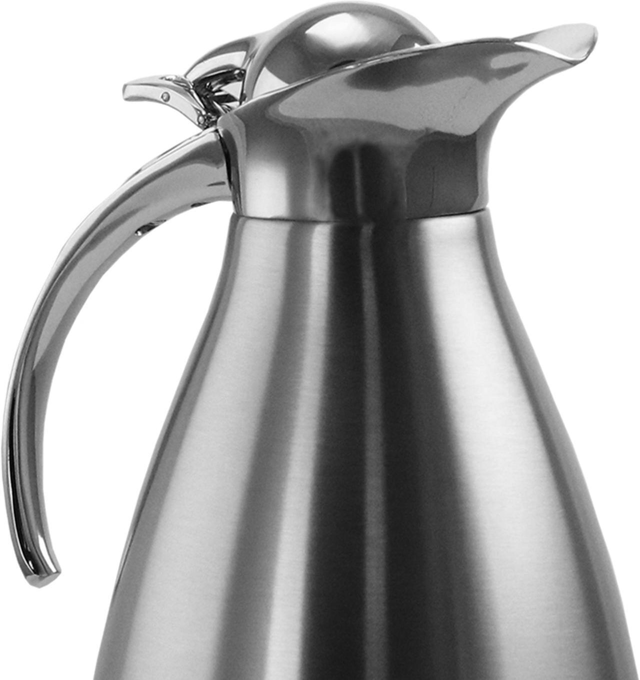 Alt view image 3 of 3 - MegaChef MG-JSUI020 2L Deluxe Stainless Steel Thermal Beverage Carafe for Coffee and Tea