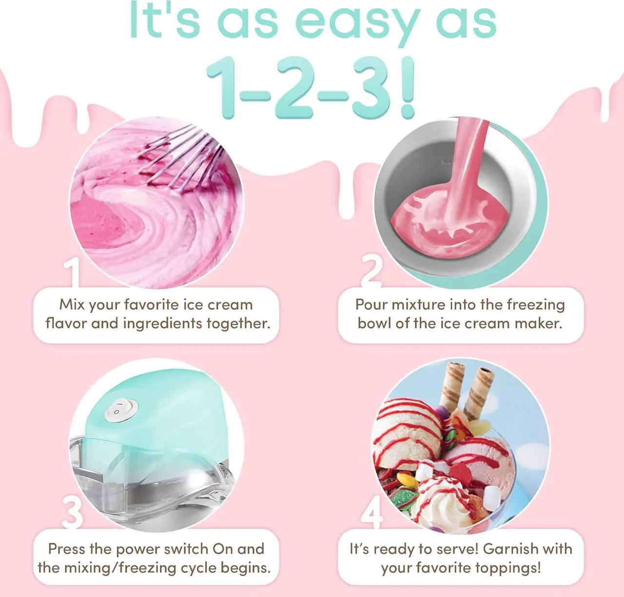 Alt view image 5 of 7 - Elite EIM520M Ice Cream Maker