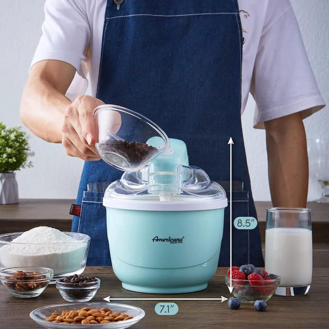 Alt view image 7 of 7 - Elite EIM520M Ice Cream Maker