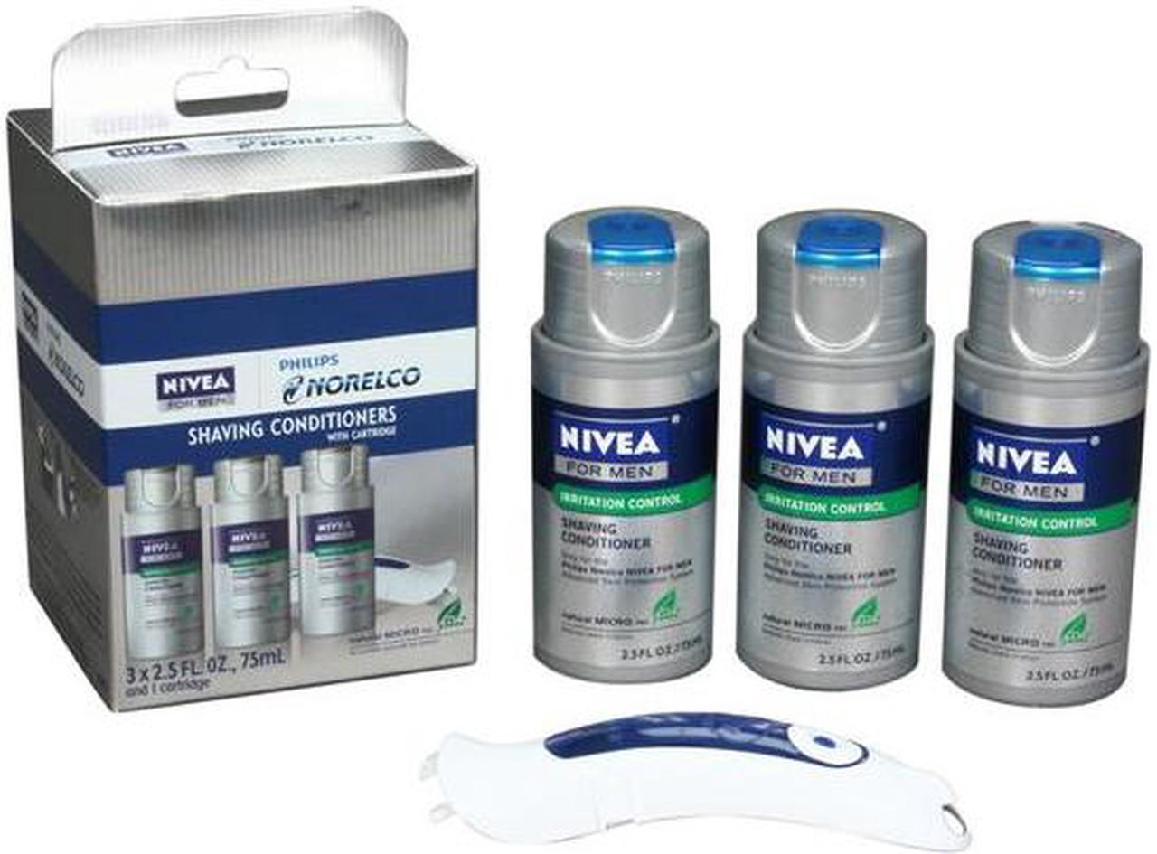 Alt view image 4 of 4 - Norelco HS803/14 Nivea for Men Shaving Conditioner and Replacement Cartridge