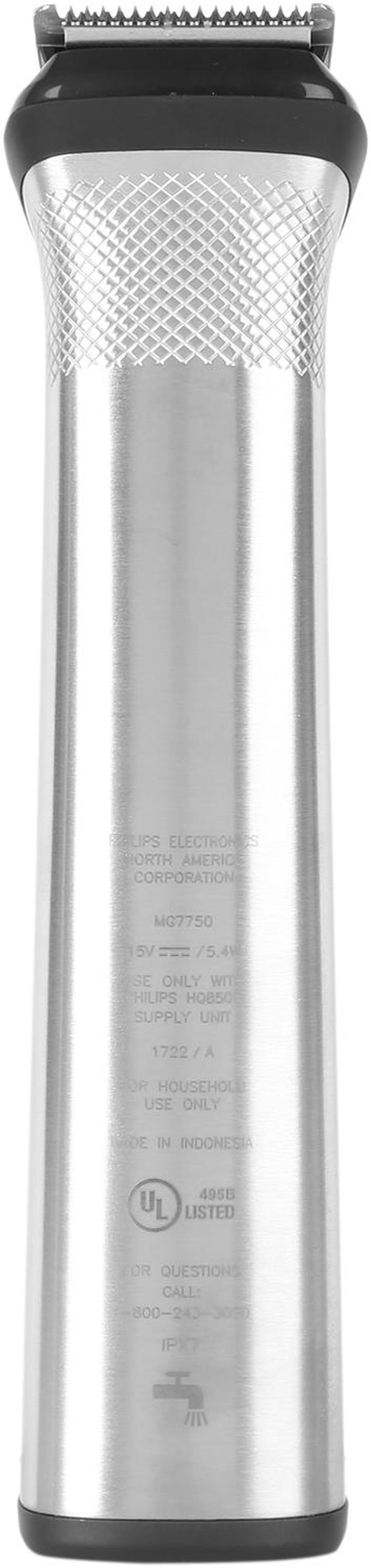 Alt view image 5 of 8 - Philips Norelco Multigroom Series 7000 All-In-One 23-Piece Trimmer - No Blade Oil Needed, MG7750/49