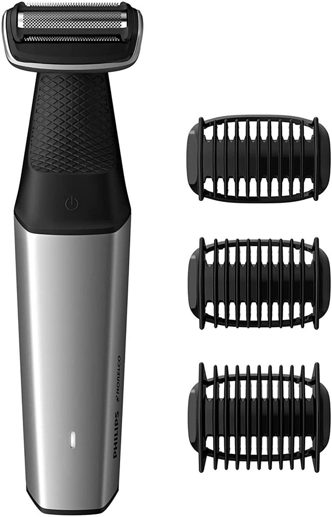 Alt view image 2 of 14 - Philips Norelco Bodygroom Series 5000 Showerproof Body Trimmer for Men with Back Attachment, BG5025/40