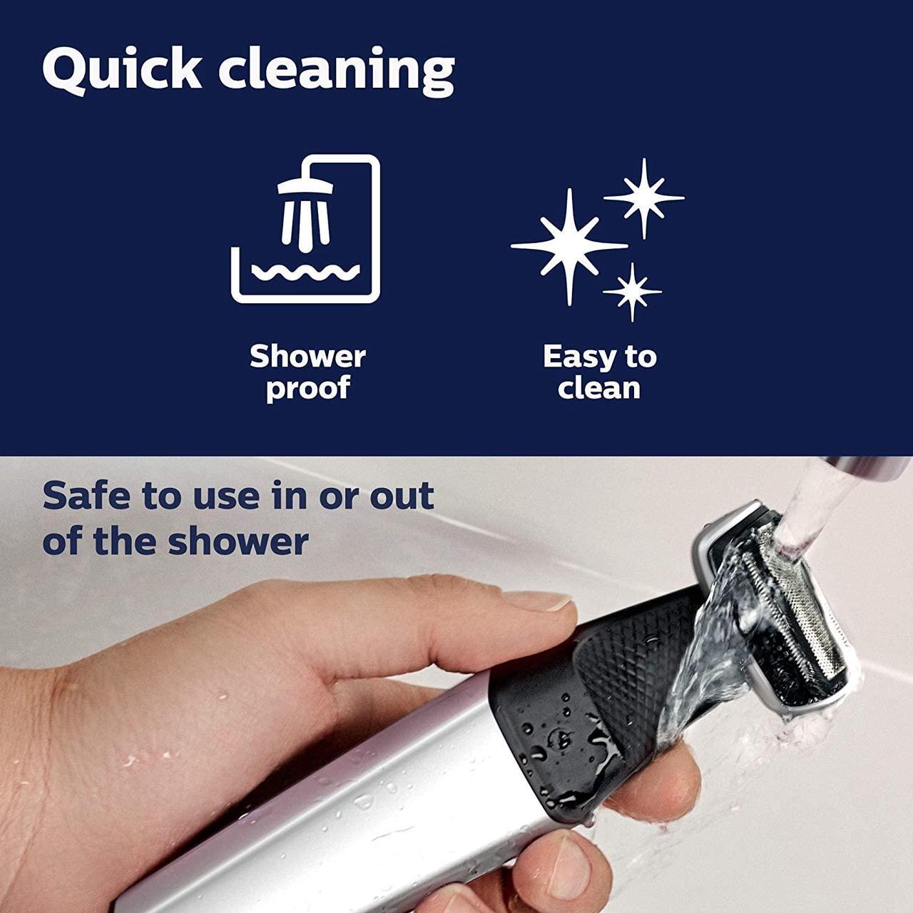 Alt view image 12 of 14 - Philips Norelco Bodygroom Series 5000 Showerproof Body Trimmer for Men with Back Attachment, BG5025/40