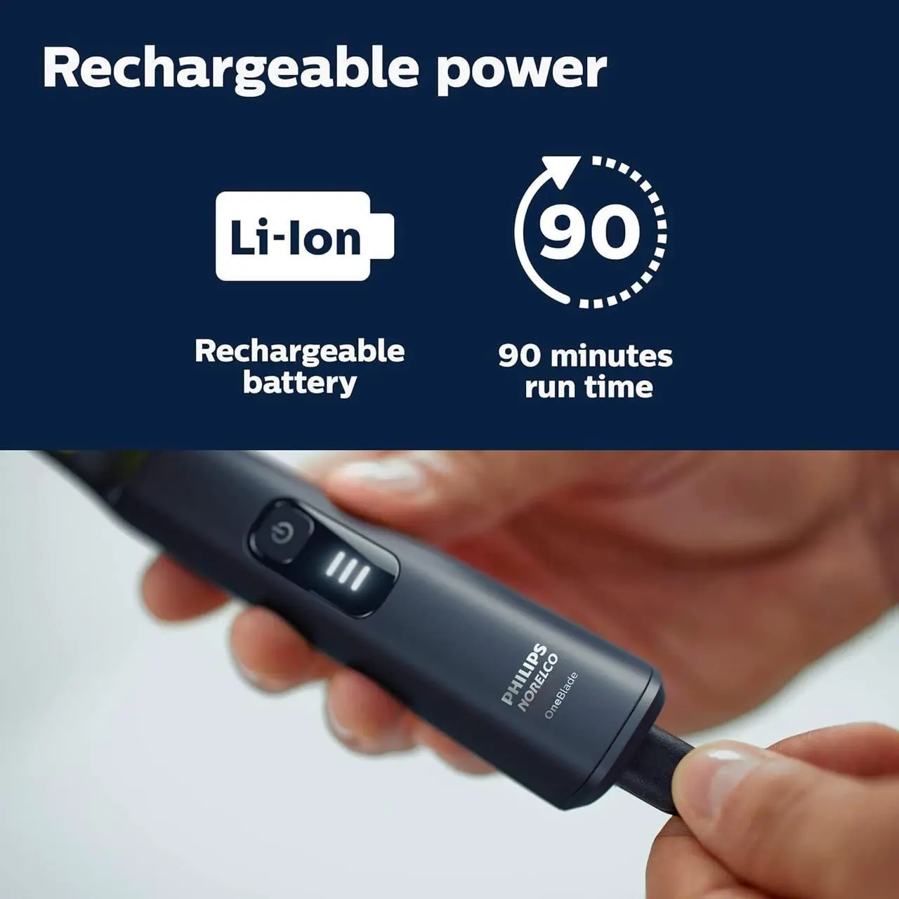 Alt view image 8 of 13 - Philips Norelco OneBlade 360 Pro Hybrid Electric Trimmer QP6531/70