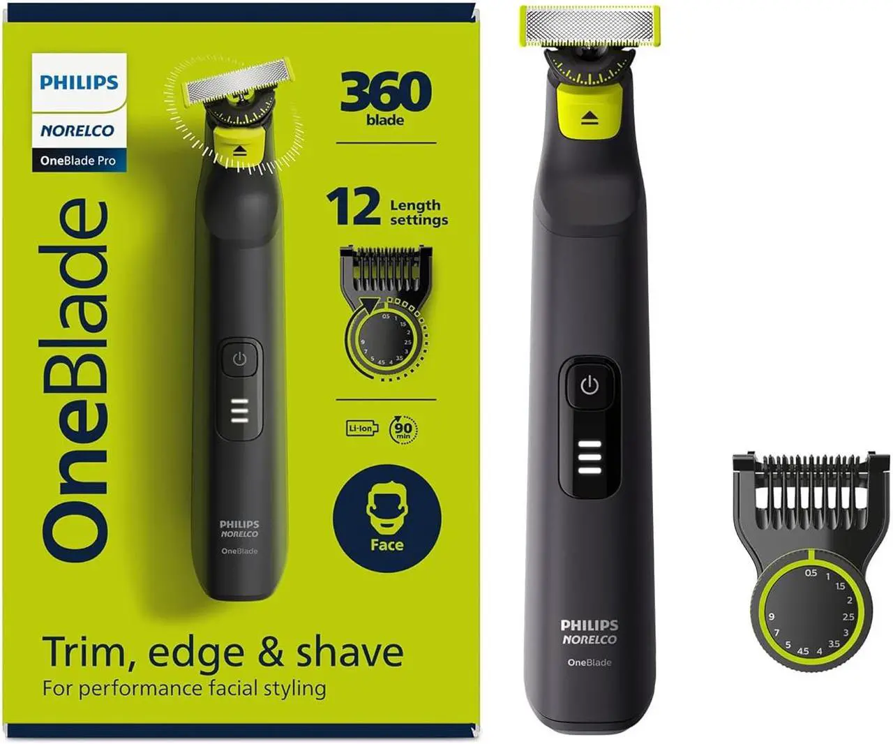 Alt view image 9 of 13 - Philips Norelco OneBlade 360 Pro Hybrid Electric Trimmer QP6531/70