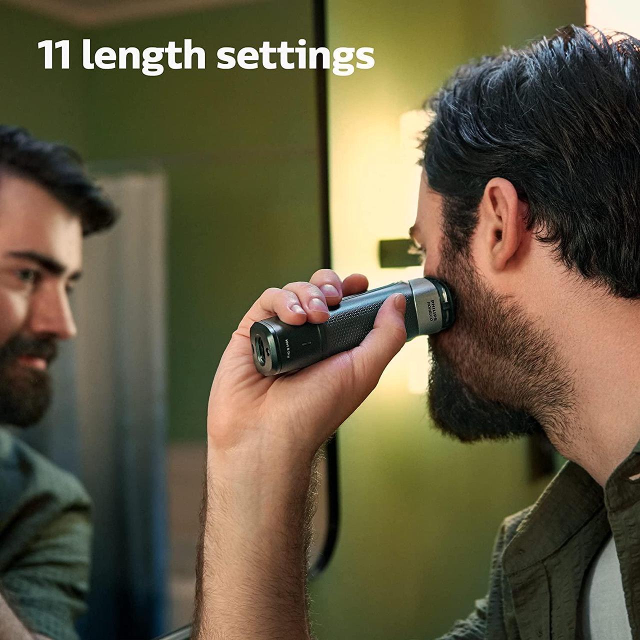 Alt view image 4 of 10 - Philips Norelco Multigroom Series 5000 18 Piece, Beard Face, Hair, Body Hair Trimmer for Men - NO BLADE OIL MG5910/49