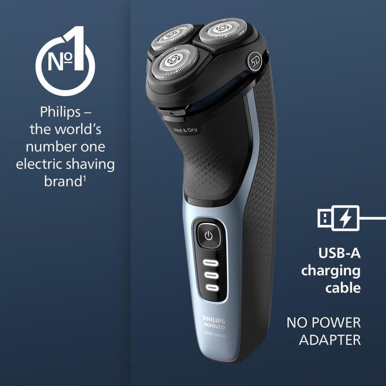 Alt view image 6 of 12 - Philips Norelco Shaver 3600, Rechargeable Wet & Dry electric shaver with Pop-Up Trimmer and Storage Pouch