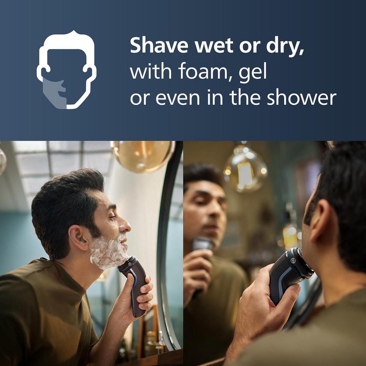 Alt view image 7 of 12 - Philips Norelco Shaver 3600, Rechargeable Wet & Dry electric shaver with Pop-Up Trimmer and Storage Pouch