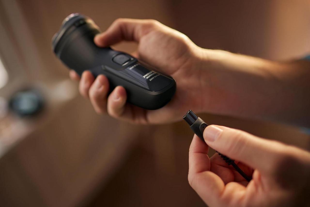 Alt view image 10 of 12 - Philips Norelco Shaver 2400, Cordless Electric Shaver with Pop-Up Trimmer