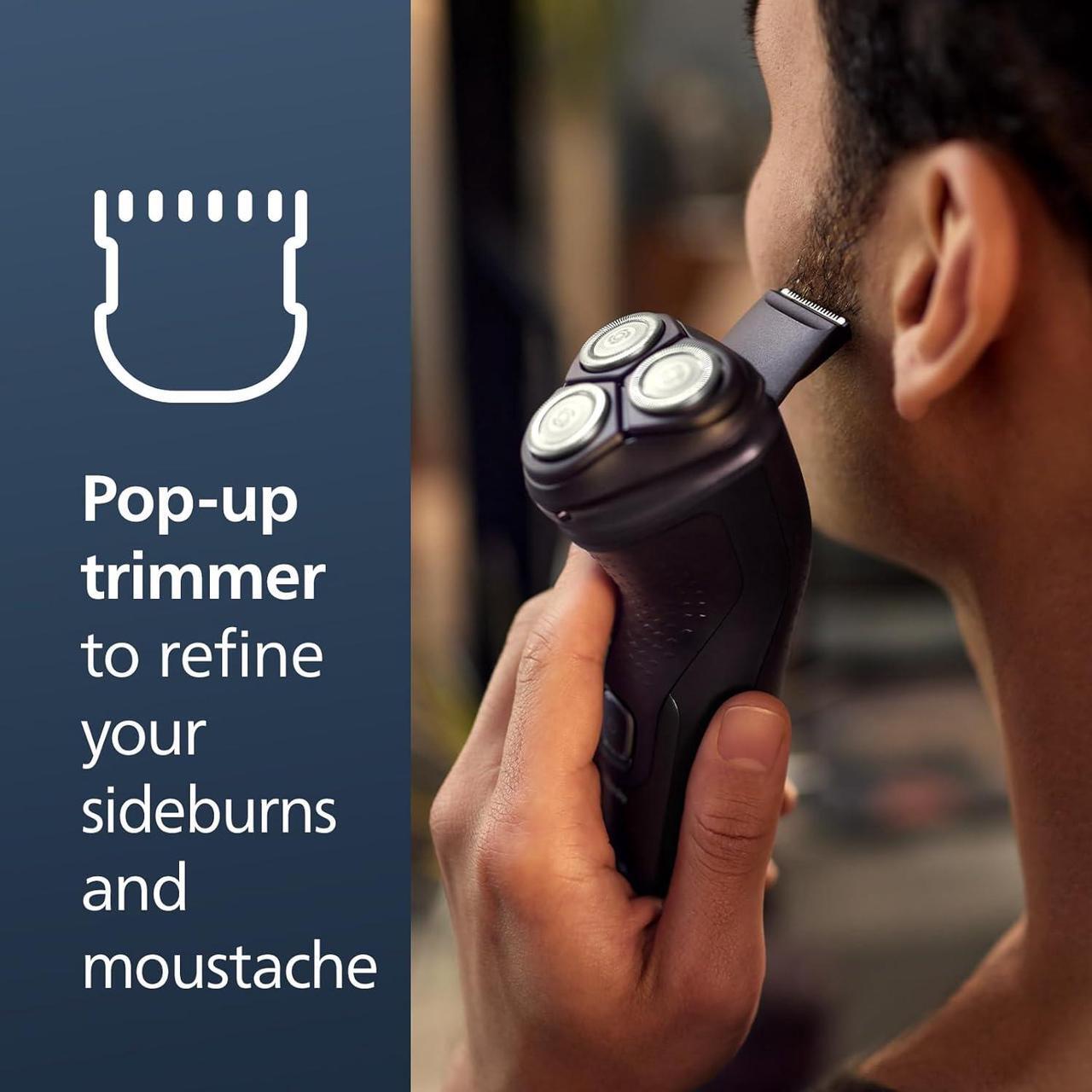 Alt view image 8 of 12 - Philips Norelco Shaver 2400, Cordless Electric Shaver with Pop-Up Trimmer