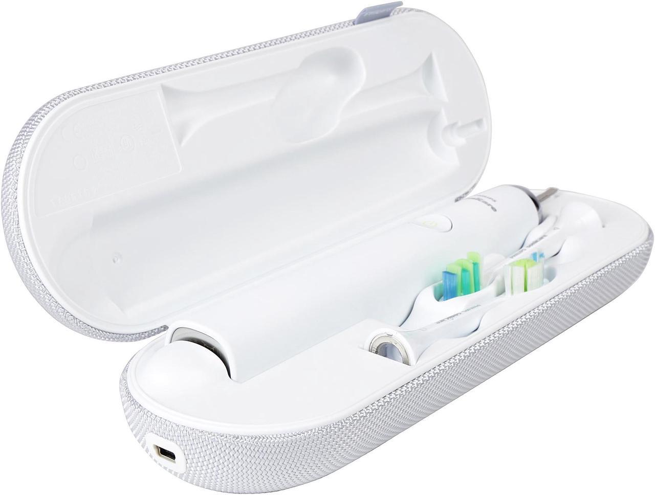 Alt view image 9 of 10 - Philips Sonicare DiamondClean Rechargeable sonic toothbrush with Deep Clean Mode, HX9332/10, White Edition