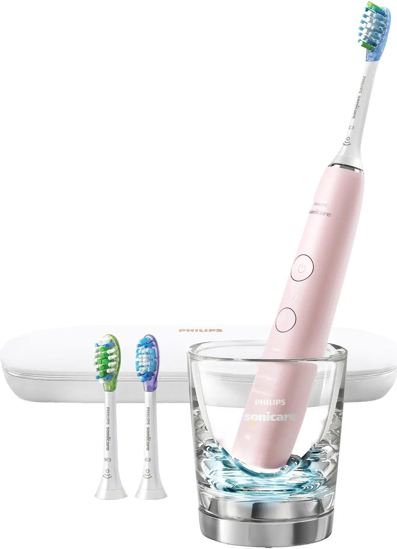 Main image of Philips Sonicare DiamondClean Smart 9300 Rechargeable Electric Power Toothbrush, Pink (HX9903/21)