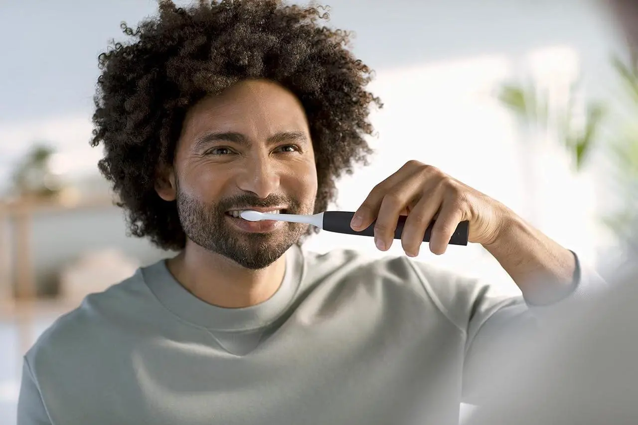 Alt view image 11 of 12 - Philips Sonicare 4100 Power Toothbrush, Rechargeable Electric Toothbrush with Pressure Sensor, Black (HX3681/24)