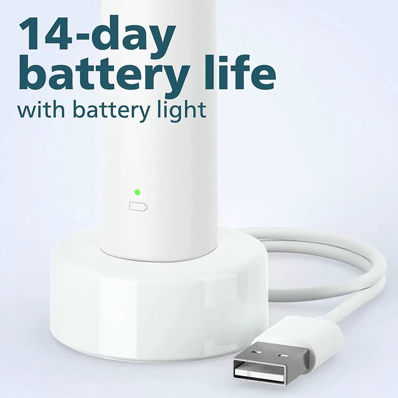 Alt view image 4 of 6 - Philips Sonicare 2100 Power Toothbrush, Rechargeable Electric Toothbrush, White Mint, (HX3661/04)