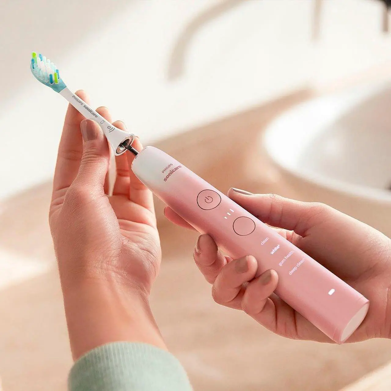 Alt view image 6 of 6 - Philips Sonicare 9000 Special Edition Rechargeable Toothbrush, Pink/White, (HX9911/90)