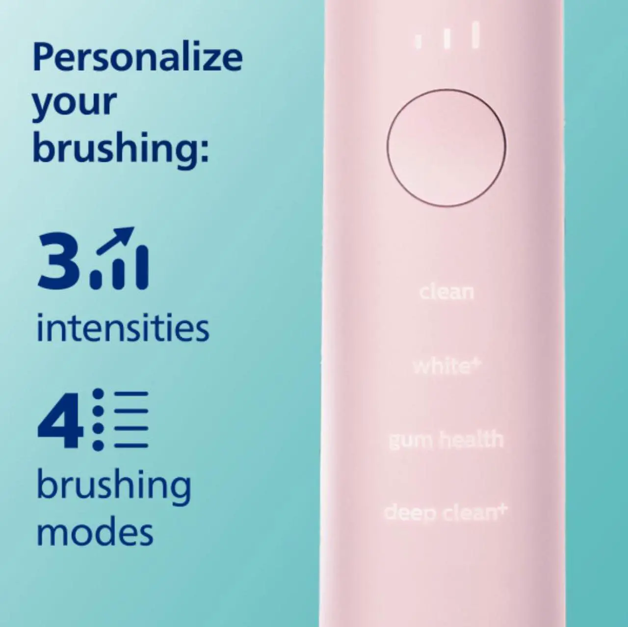 Alt view image 7 of 13 - Philips Sonicare DiamondClean Smart 9300 Electric Toothbrush, Sonic Toothbrush with App, Pressure Sensor, Brush Head Detection, 4 Brushing Modes and 3 Intensity Levels, Pink, (HX9903/25)