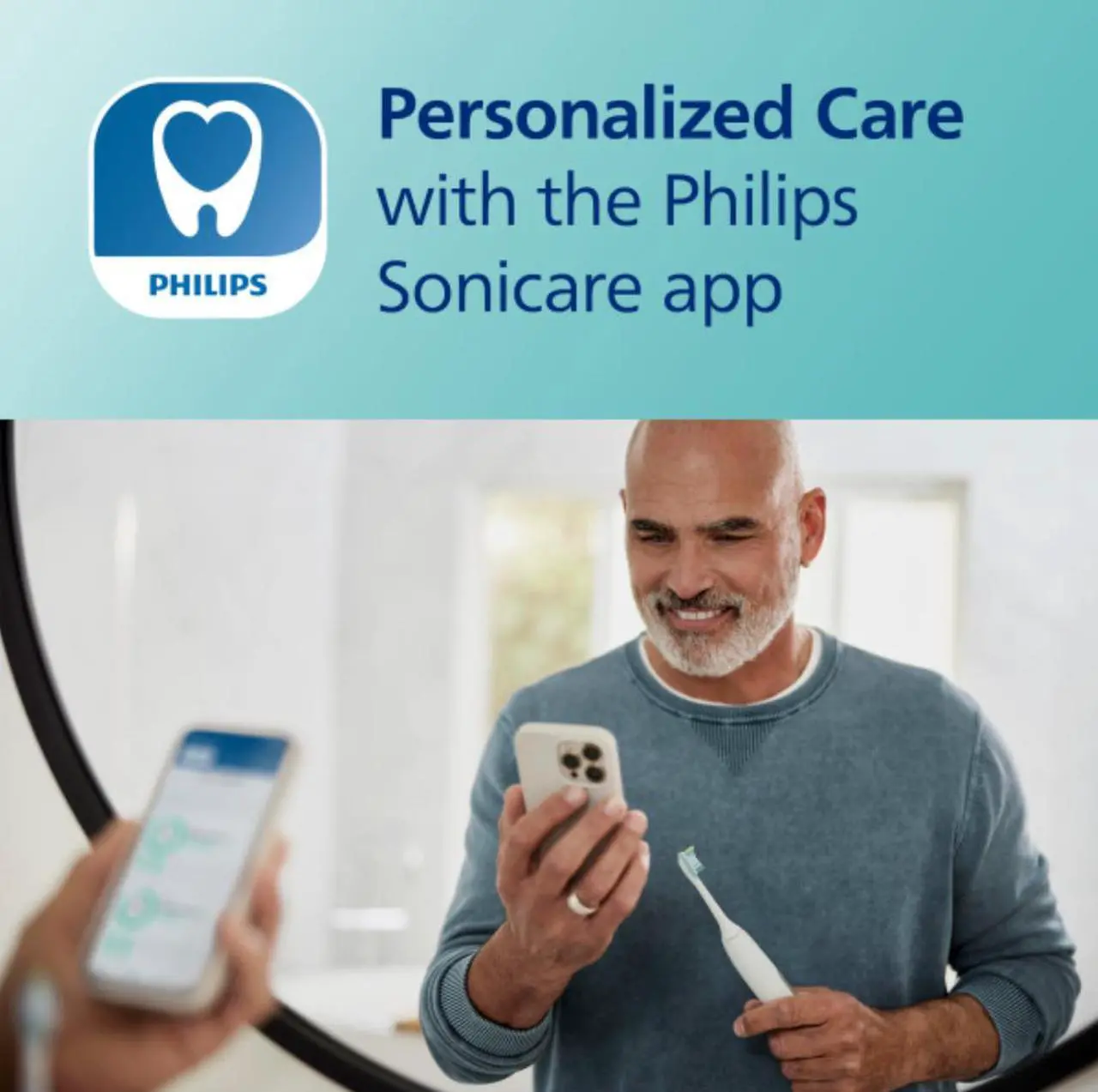 Alt view image 8 of 13 - Philips Sonicare DiamondClean Smart 9300 Electric Toothbrush, Sonic Toothbrush with App, Pressure Sensor, Brush Head Detection, 4 Brushing Modes and 3 Intensity Levels, Pink, (HX9903/25)