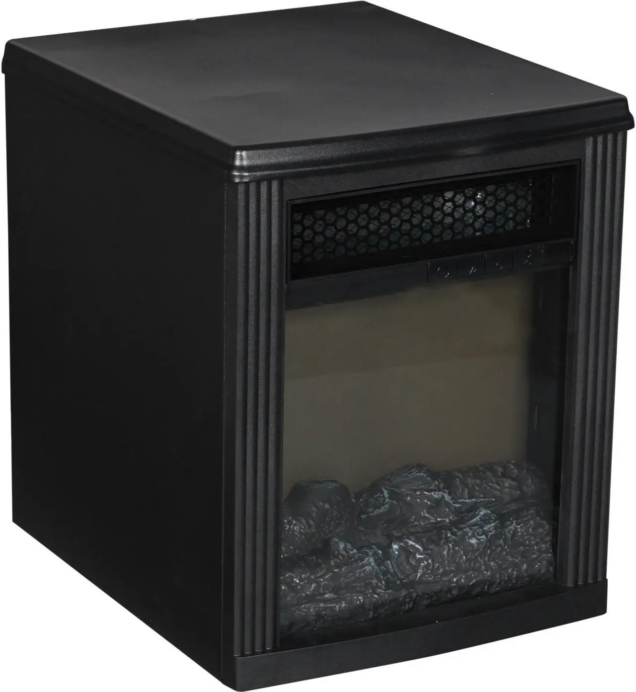 Main image of Twin Star 10QF9239-BLK-A04 1500 Watt Infrared Heater w/ Flame Effects, Black (1000 sq. ft. Room)