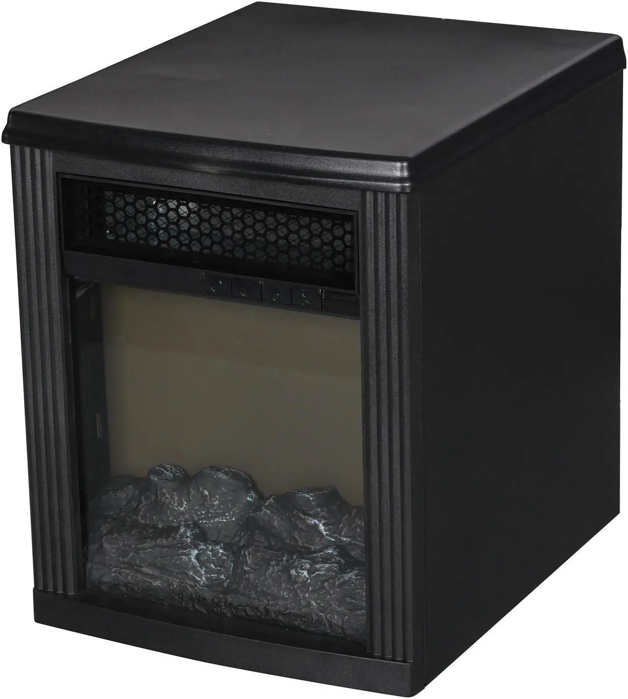 Alt view image 3 of 8 - Twin Star 10QF9239-BLK-A04 1500 Watt Infrared Heater w/ Flame Effects, Black (1000 sq. ft. Room)