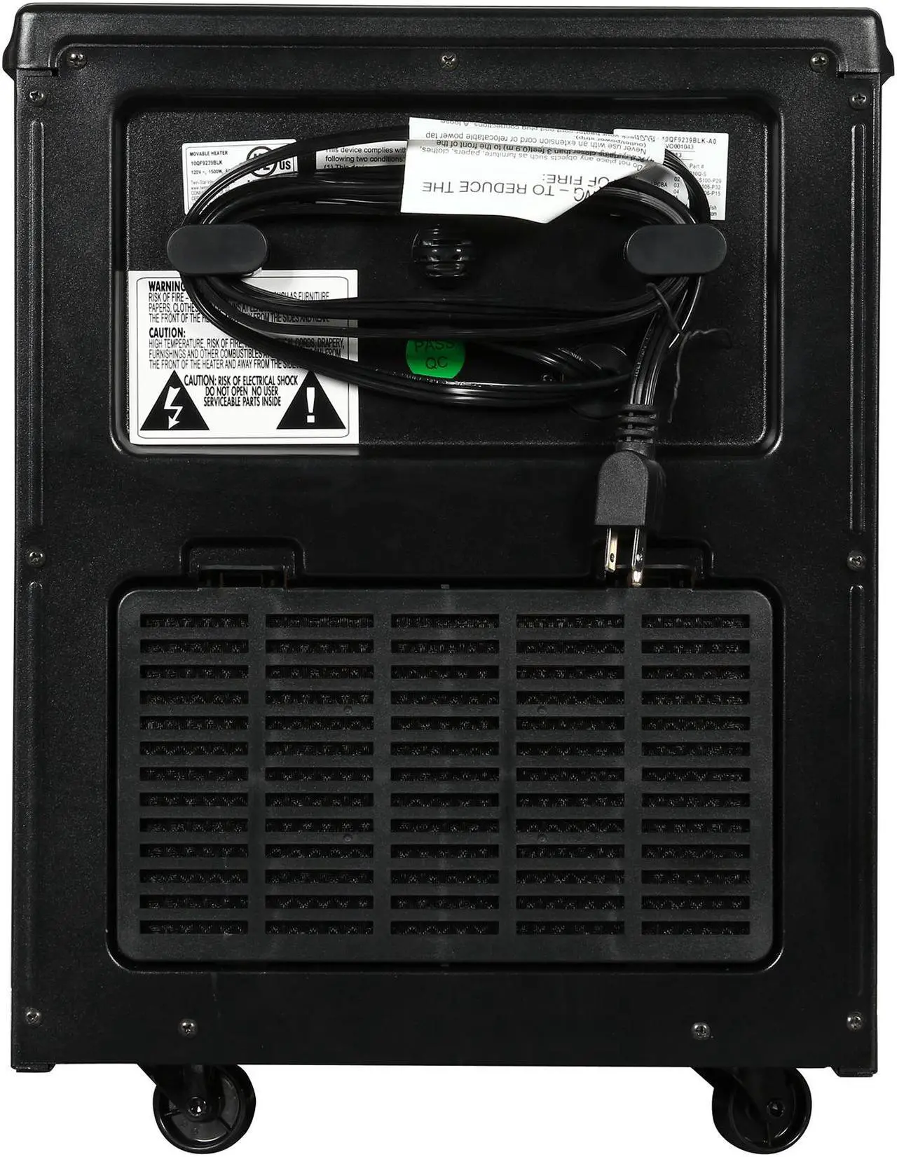 Alt view image 5 of 8 - Twin Star 10QF9239-BLK-A04 1500 Watt Infrared Heater w/ Flame Effects, Black (1000 sq. ft. Room)