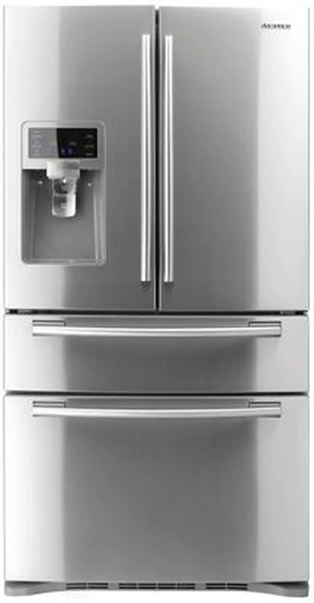 Main image of Samsung RF4287HARS 28.0 cu.ft. Stainless Steel Counter-Height French Door Refrigerator with 5 Spill Proof Glass Shelves, Twin Cooling Plus System and External Ice/Water Dispenser