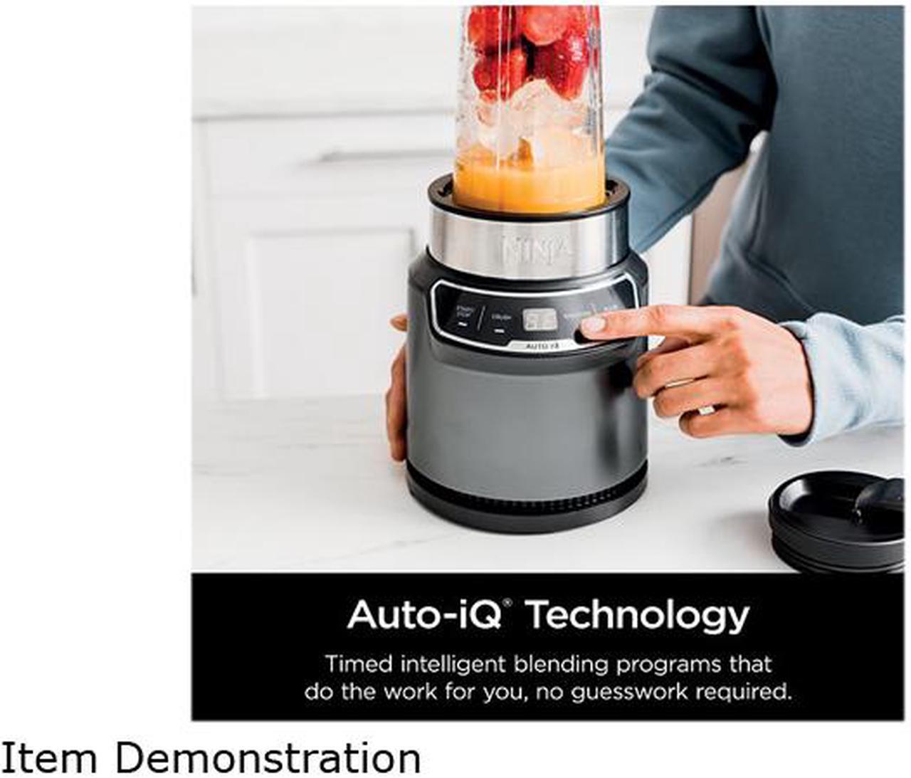 Alt view image 6 of 6 - Ninja Nutri-Blender Pro with Auto IQ, 1000 Watts, Personal Blender (BN400C)