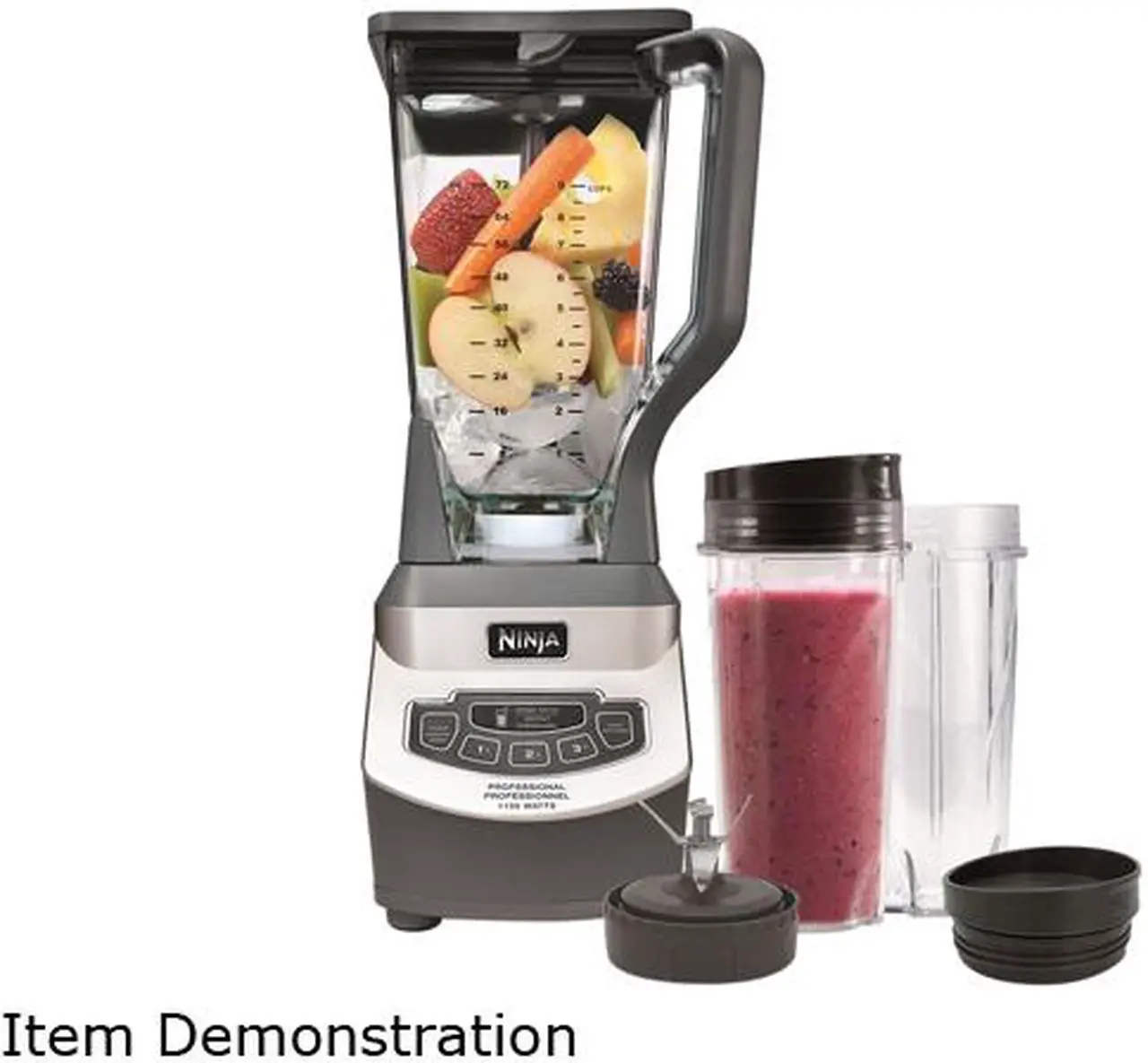 Alt view image 2 of 4 - Ninja Professional Blender & Nutri Ninja Cups (BL660C)