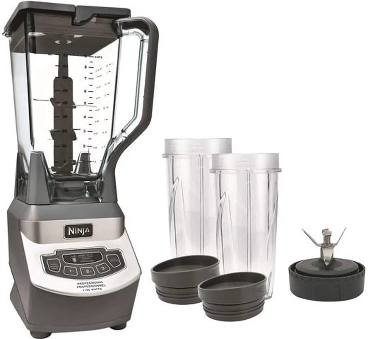 Main image of Ninja Professional Blender & Nutri Ninja Cups (BL660C)