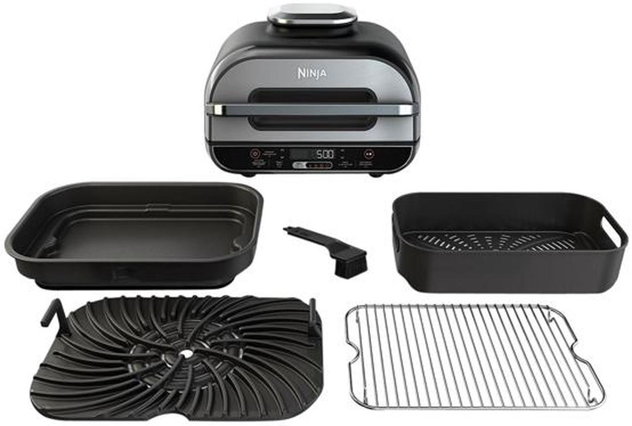 Alt view image 2 of 6 - Ninja BG500C, Foodi XL 5-in-1 Indoor Grill with 4-Quart Air Fryer, Roast, Bake, & Dehydrate