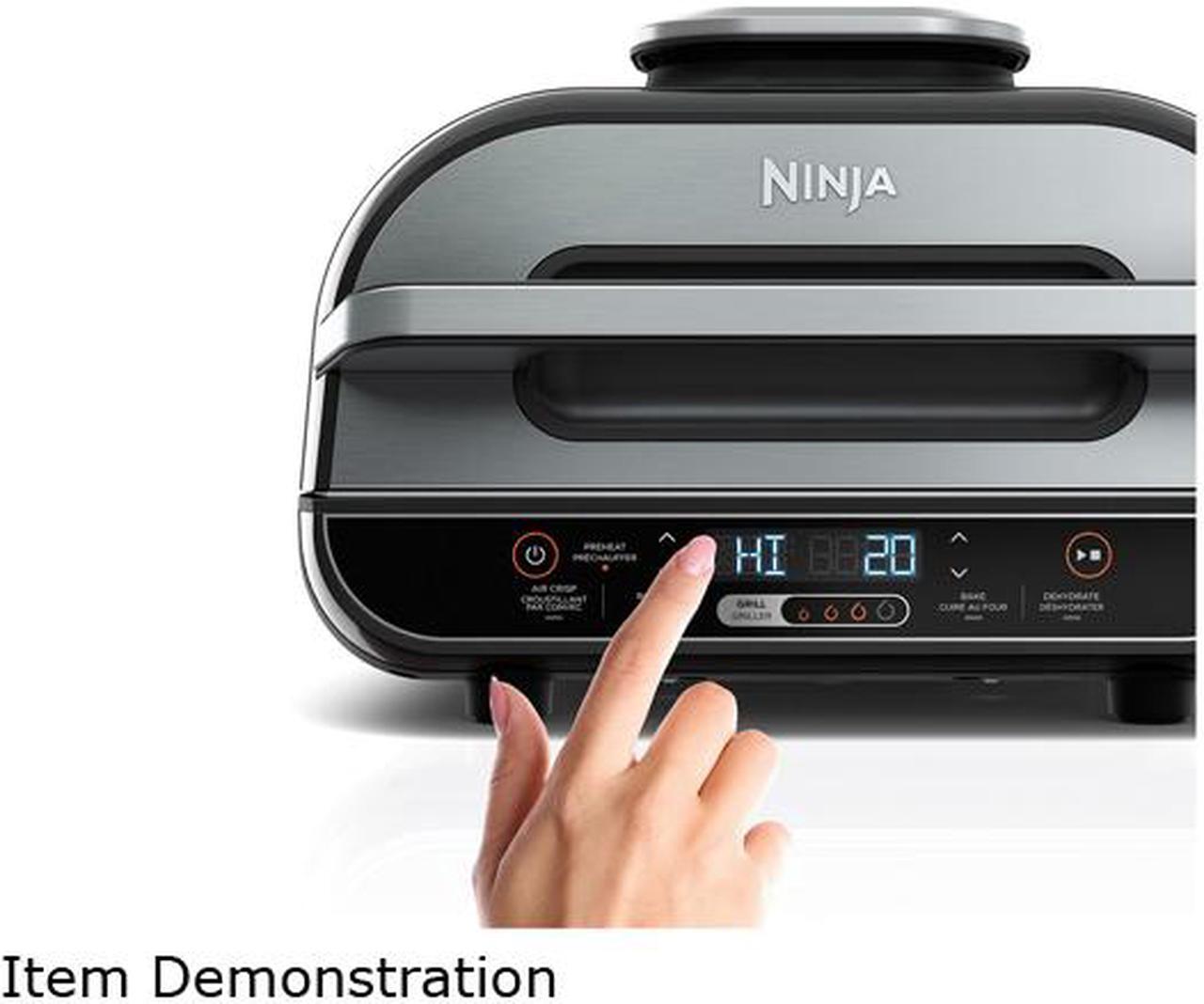 Alt view image 3 of 6 - Ninja BG500C, Foodi XL 5-in-1 Indoor Grill with 4-Quart Air Fryer, Roast, Bake, & Dehydrate