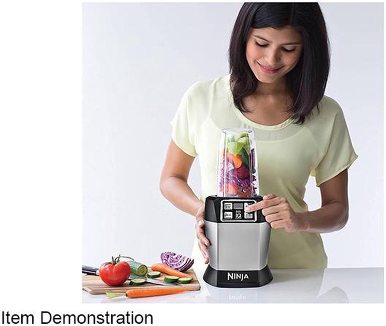 Alt view image 5 of 6 - Ninja BL480 Black & Silver Nutri Ninja Auto-iQ Blender 4 speeds
