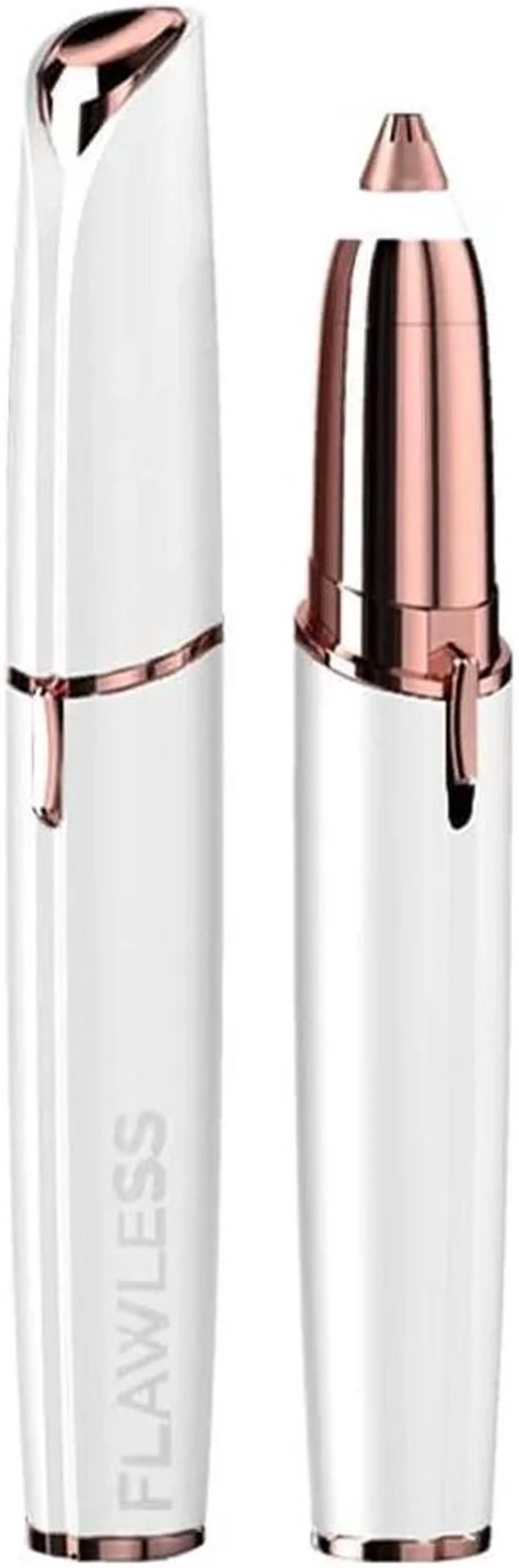 Alt view image 2 of 7 - Finishing Touch Flawless - Eyebrow Hair Electric Remover (White) with LED Light