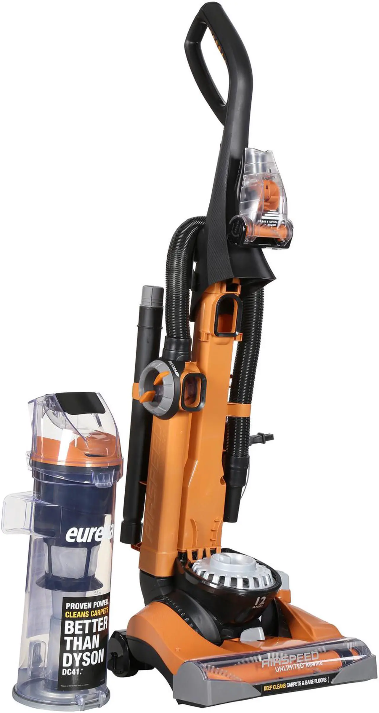 Alt view image 5 of 7 - EUREKA  AS3030A  AirSpeed UNLIMITED Rewind  Black/Copper Metallic