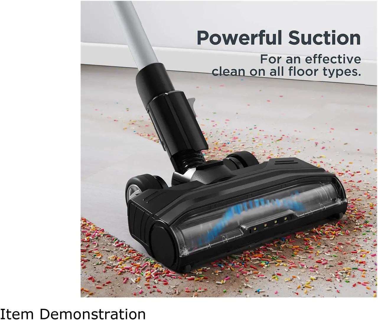 Alt view image 3 of 10 - EUREKA NEC480 Elevate Cordless Stick Vacuum Black/Blue