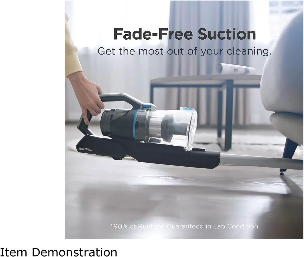 Alt view image 4 of 10 - EUREKA NEC480 Elevate Cordless Stick Vacuum Black/Blue