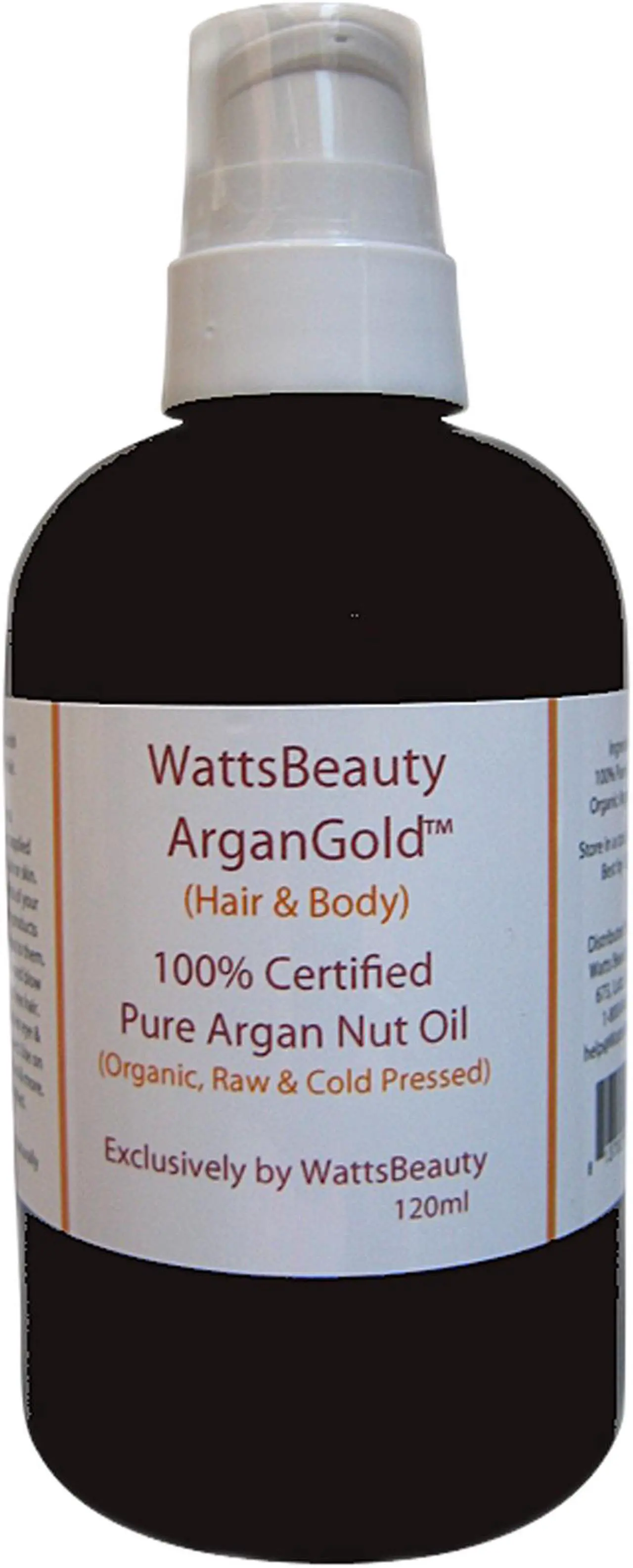 Main image of Watts Beauty ArganGold - 100% Certified Pure Argan Oil for Face, Hair & Body