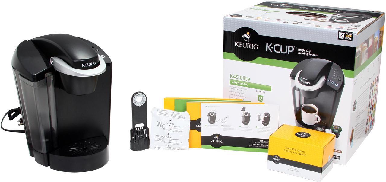 Alt view image 7 of 7 - Keurig K45 Elite Brewing System with bonus 12-count K-Cup Variety Pack and Water Filter 20029