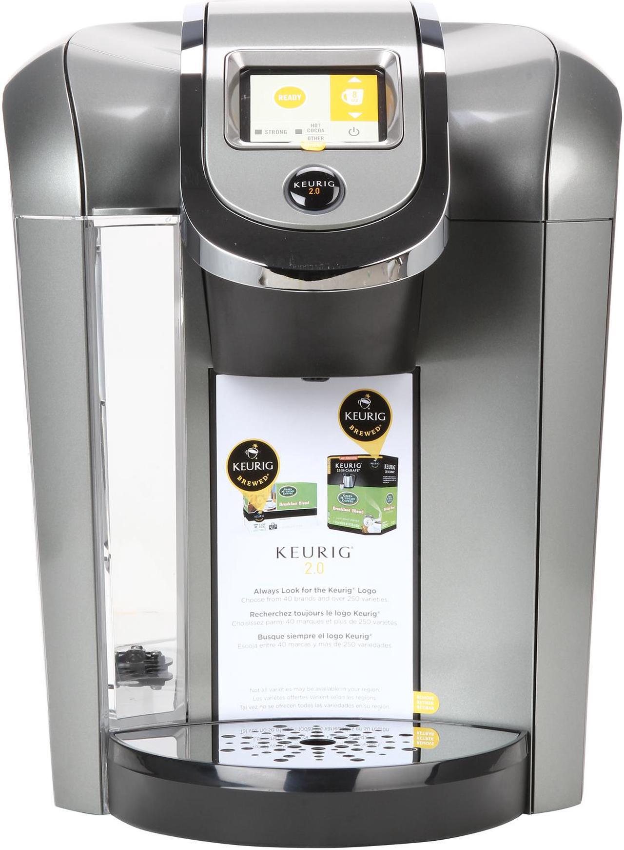 Alt view image 2 of 9 - Keurig 2.0 K550 Brewing System with a Keurig Carafe, 2.0 Starter Kit including one filter, 4K-Carafe packs and 6K-Cup packs