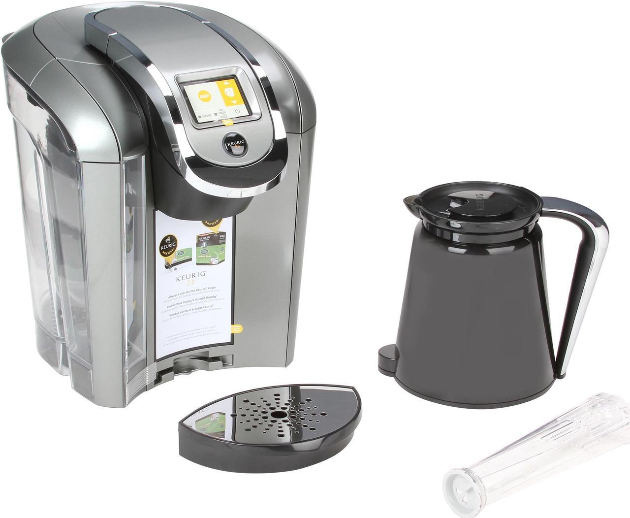 Alt view image 8 of 9 - Keurig 2.0 K550 Brewing System with a Keurig Carafe, 2.0 Starter Kit including one filter, 4K-Carafe packs and 6K-Cup packs