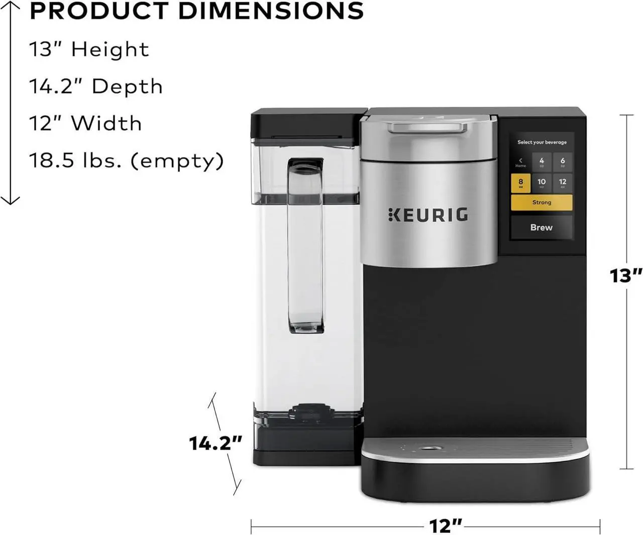 Alt view image 2 of 18 - Keurig K-2550 Single-Serve Commercial Coffee Maker with Water Reservoir Bundle