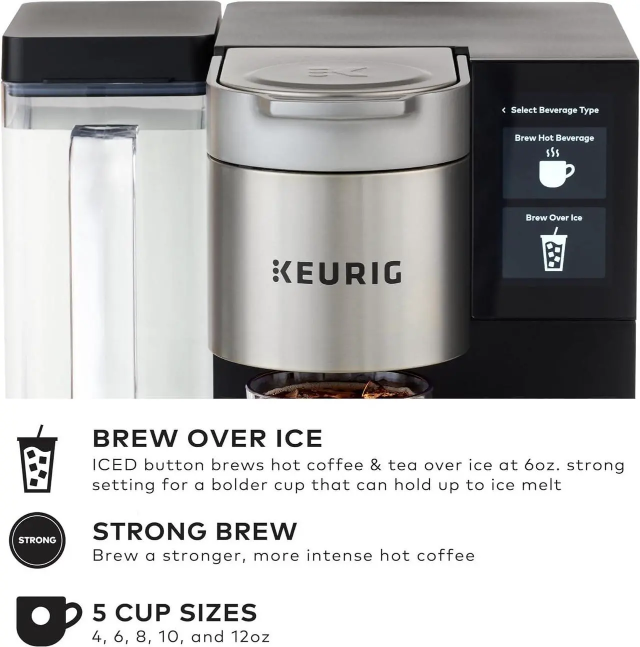 Alt view image 3 of 18 - Keurig K-2550 Single-Serve Commercial Coffee Maker with Water Reservoir Bundle