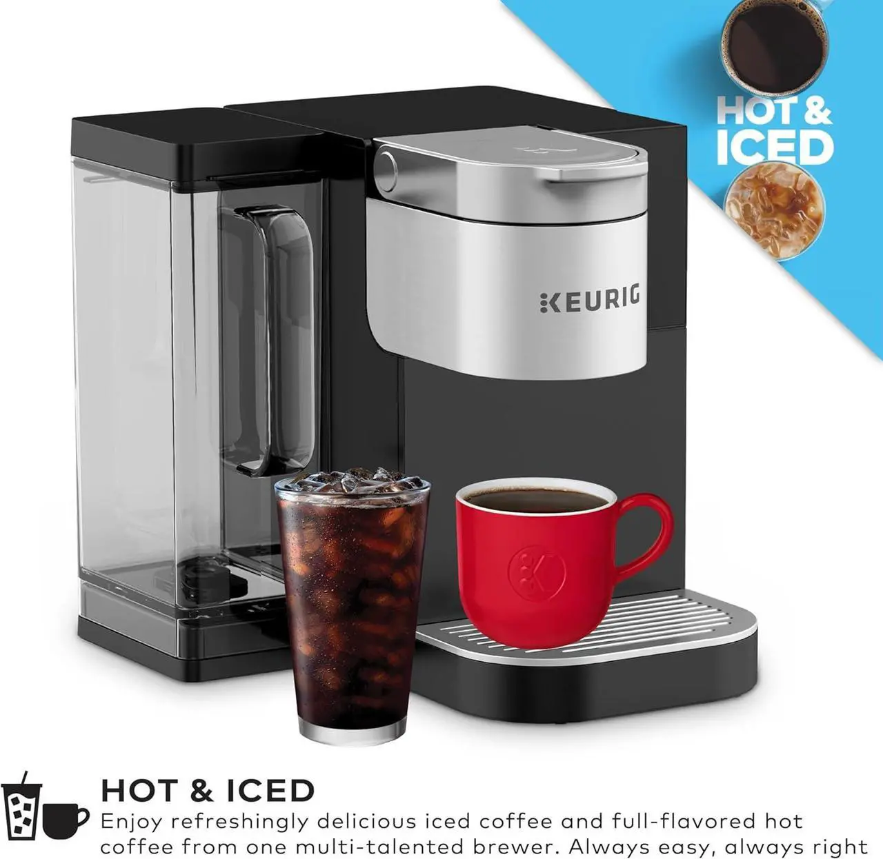 Alt view image 4 of 18 - Keurig K-2550 Single-Serve Commercial Coffee Maker with Water Reservoir Bundle