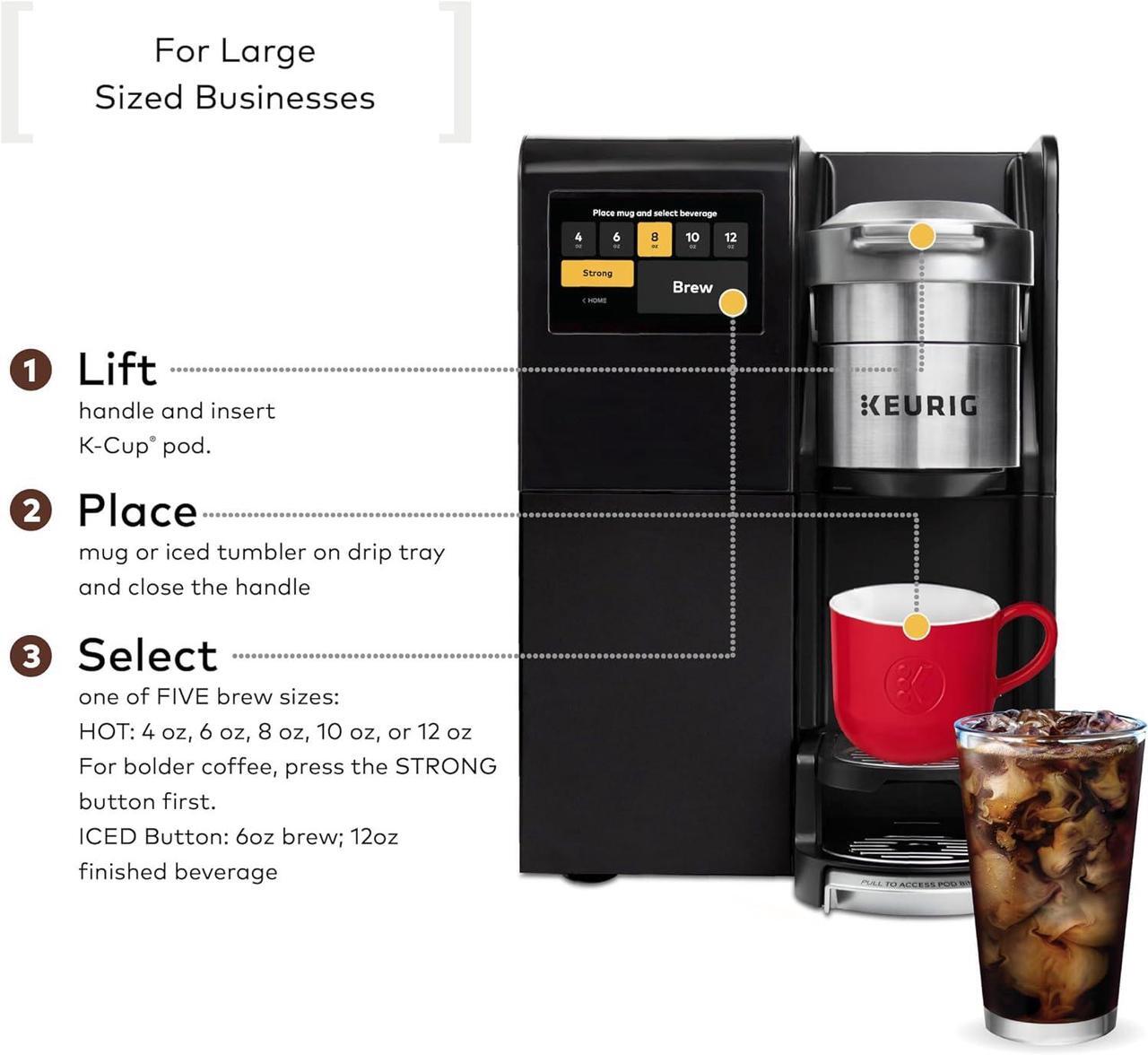 Alt view image 15 of 20 - Keurig® K-3550™ Single Serve Commercial Coffee Maker