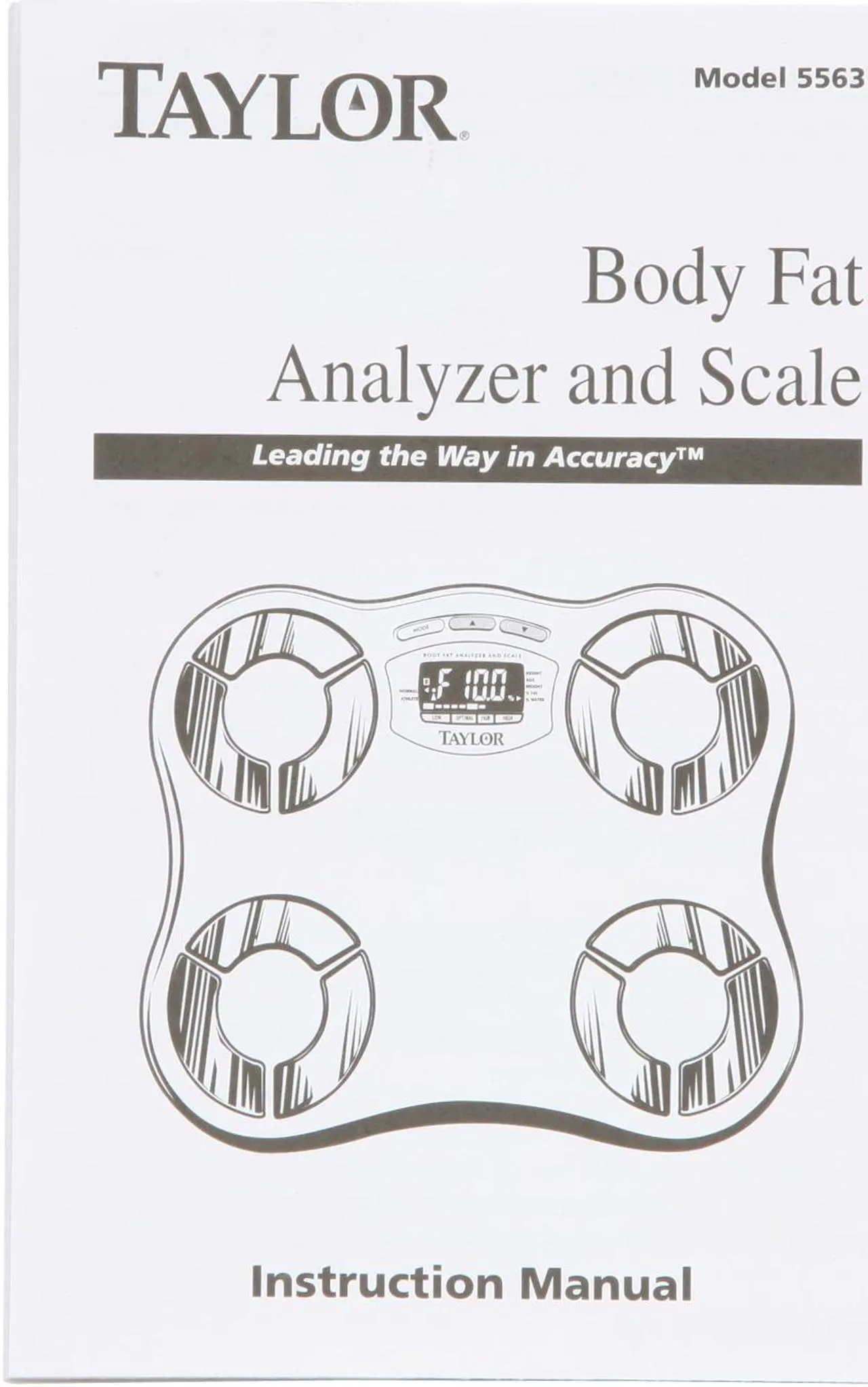 Alt view image 9 of 10 - TAYLOR 5563EF Body Fat Scale